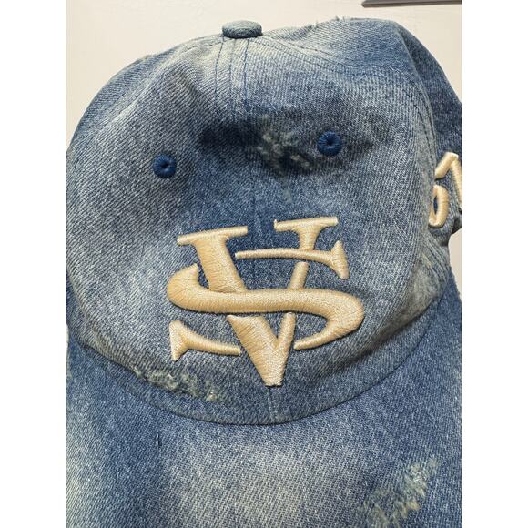 Vintage Souls VS Women’s Baseball Hat in Distressed Rinse Denim Wash main image 4